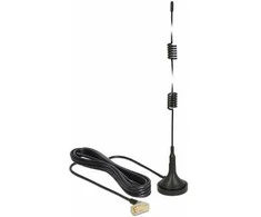 Delock 89614 - 2.5 dBi - 0.69-0.96; 1.71-2.7 GHz - 50 ? - Omni-directional antena - SMA - Linear polarization