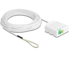 Delock LWL Anschlussdose 2 x SC/APC Simplex mit Verlegekabel Set 30 m