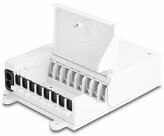 Delock LWL FTTH Indoor Verteilerbox zur Wandmontage 8 Port baltas