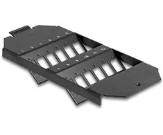 Delock LWL Halterung für Bodentank 12 Port für SC Simplex / LC Duplex Kupplungen juodas