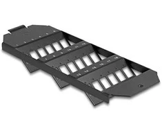 Delock LWL Halterung für Bodentank 18 Port für SC Simplex / LC Duplex Kupplungen juodas