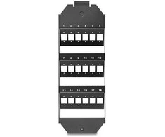 Delock LWL Halterung für Bodentank 18 Port für SC Simplex / LC Duplex Kupplungen juodas
