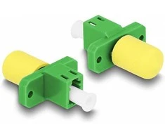 Delock LWL Hybrid Kupplung LC Simplex Buchse zu ST Simplex Buchse grün