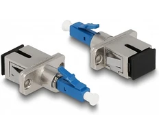 Delock LWL Hybrid Kupplung LC Simplex Stecker zu SC Simplex Buchse blau