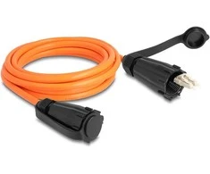 Delock LWL Kabelis LC Duplex zu LC Duplex mit Verschlusskappe Multimode OM2 IP68 staub- und wasserdicht 3 m