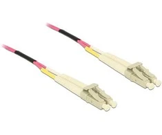 Delock LWL Kabelis LC Duplex zu LC Duplex Multimode OM4 100 m