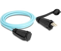 Delock LWL Kabelis LC Duplex zu LC Duplex mit Verschlusskappe Multimode OM3 IP68 staub- und wasserdicht 2 m
