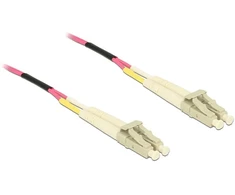 Delock LWL Kabelis LC Duplex zu LC Duplex Multimode OM4 50 m