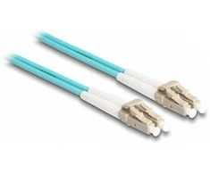 Delock LWL Kabelis mit Metallarmierung LC Duplex zu LC Duplex Multimode OM3 2 m