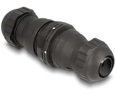 Delock LWL Kabelverbinder LC Duplex Buchse zu LC Duplex Buchse UPC OS2 IP68 staub- und wasserdicht