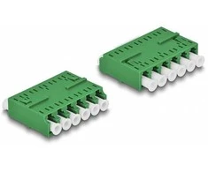 Delock LWL Kupplung HD LC Hexaplex Buchse zu LC Hexaplex Buchse grün