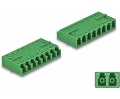 Delock LWL Kupplung HD LC Octuplex Buchse zu LC Octuplex Buchse grün