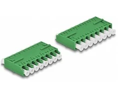 Delock LWL Kupplung HD LC Octuplex Buchse zu LC Octuplex Buchse grün