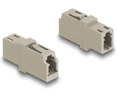 Delock LWL Kupplung LC Simplex Buchse zu LC Simplex Buchse OM1/OM2 beige