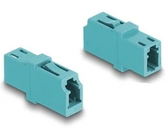 Delock LWL Kupplung LC Simplex Buchse zu LC Simplex Buchse OM3 aqua
