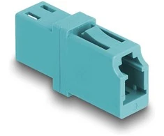 Delock LWL Kupplung LC Simplex Buchse zu LC Simplex Buchse OM3 aqua