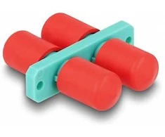 Delock LWL Kupplung ST Duplex Buchse zu ST Duplex Buchse aqua