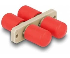 Delock LWL Kupplung ST Duplex Buchse zu ST Duplex Buchse beige