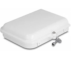 Delock LWL Verteilerbox für Innen- und Außenbereich IP65 wasserfest abschließbar 8 Port baltas