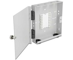 Delock LWL Wandbox für 4 x SC Simplex oder LC Duplex Adapteris Metallgehäuse