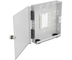 Delock LWL Wandbox für 4 x SC Simplex oder LC Duplex Adapteris Metallgehäuse