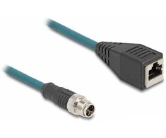 DELOCK M12 adapterio kabelis, X koduotas, 8 kontaktų ST į RJ45, Bu, 50 cm