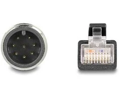 DeLOCK Kabelis M12 A-coded 8 pin, męski na RJ45 męski PVC, 5 m