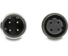 Delock M12 Kabelis D-kodiert 4 Pin Stecker zu Buchse PVC 5 m