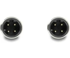Delock M12 Kabelis D-kodiert 4 Pin Stecker zu Stecker PUR (TPU) 5 m