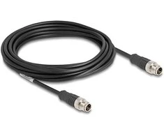 Delock M12 Kabelis X-kodiert 8 Pin Stecker zu Stecker PVC 5 m