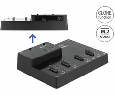Doko stotelė Delock DeLOCK Doko stotelė M.2 dla 4 x M.2 NVMe PCIe SSD su funkcija klonowania