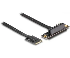 Delock M.2 Key A+E zu PCIe x4 NVMe Adapteris gewinkelt mit 20 cm Kabelis