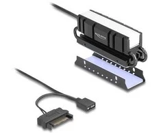 Delock M.2 Kühlkörper für SSD 2280 mit RGB LED Beleuchtung
