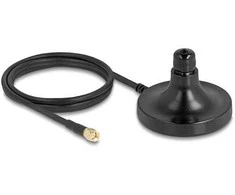 Delock Magnetischer Antennen Standfuß 1 x N Buchse zu 1 x SMA Stecker ULA100 1 m outdoor juodas