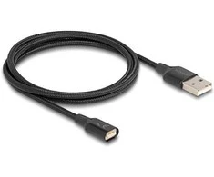 Delock Magnetisches USB-Ladekabel juodas 1 m