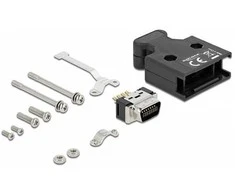 Delock MDR Stecker 14 Pin Lötanschluss mit Gehäuse