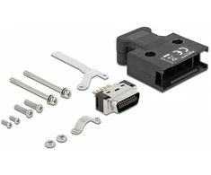 Delock MDR Stecker 20 Pin Lötanschluss mit Gehäuse