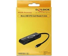 Delock 91732 - CF - Memory Stick (MS) - MicroSD (TransFlash) - Micro SDHC - Micro SDXC - MMC - MS Duo - MS Micro (M2) - MS... - Juodas - USB 2.0 - 101.5 mm - 27 mm - 15 mm