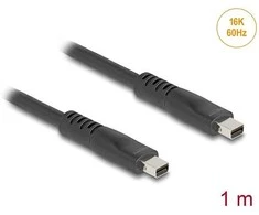 Delock Mini DisplayPort Kabelis 16K 60 Hz 80 Gbps 1 m