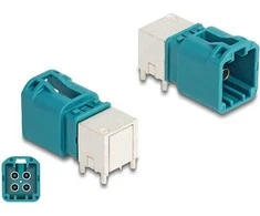 DELOCK Mini FAKRA Z Stecker quad gewinkelt B-Typ PCB
