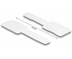 Delock Mini Klett-Kabelhalter L 90 mm x B 24 mm selbstklebend 10 Stück baltas