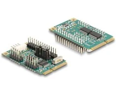 Delock Mini PCIe I/O PCIe full size 1 x Parallel, 2 x Seriell RS-232 mit Spannungsversorgung 5 V / 12 V