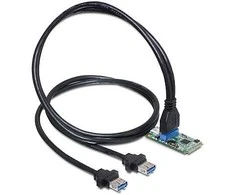 Delock Mini PCIe I/O PCIe full size 1 x 19 Pin USB 3.0 Pin Header