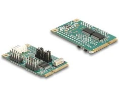 Delock Mini PCIe I/O PCIe full size 2 x Seriell RS-232 mit Spannungsversorgung 5 V / 12 V