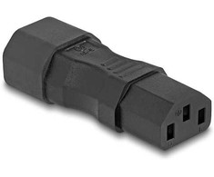 Delock DeLOCK 80467 zmieniacz płci / kabli IEC 60320 C14 IEC 60320 C13 Juodas