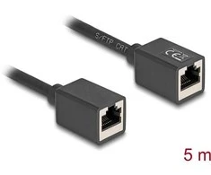 Delock Netzwerk Verlängerungskabel Kupplung RJ45 Buchse zu RJ45 Buchse Cat.6A S/FTP 5 m juodas