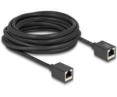 Delock Przedłużacz sieciowy RJ45 żeński-żeński Cat.6A S/FTP 7.5 m Juodas (90334)
