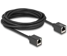 Delock Netzwerk Verlängerungskabel Kupplung RJ45 Buchse zu RJ45 Buchse Cat.6A S/FTP 5 m juodas