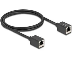 Delock Netzwerk Verlängerungskabel Kupplung RJ45 Buchse zu RJ45 Buchse Cat.6A S/FTP 1 m juodas