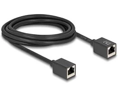 Delock Netzwerk Verlängerungskabel Kupplung RJ45 Buchse zu RJ45 Buchse Cat.6A S/FTP 3 m juodas